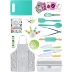 Mini Role Play Kitchen Toys Factory - BPA-Free Cookware Utensils Gift Set