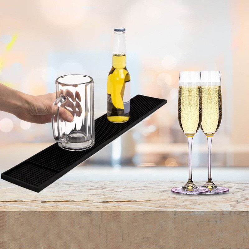 Non-Slip Cocktail Mat Manufacturer - Custom Logo Silicone Rubber Bar Countertop Mat