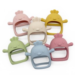Baby Silicone Teether Mittens Manufacturer - Custom Logo BPA-Free Animal Design