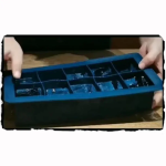 Whiskey Ice Cube Mold Factory - Clear Crystal Plastic Silicone Square Container