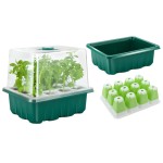 Garden Germination Tray Factory - 4 12 Cell Silicone Plant Nursery Seedling Tray