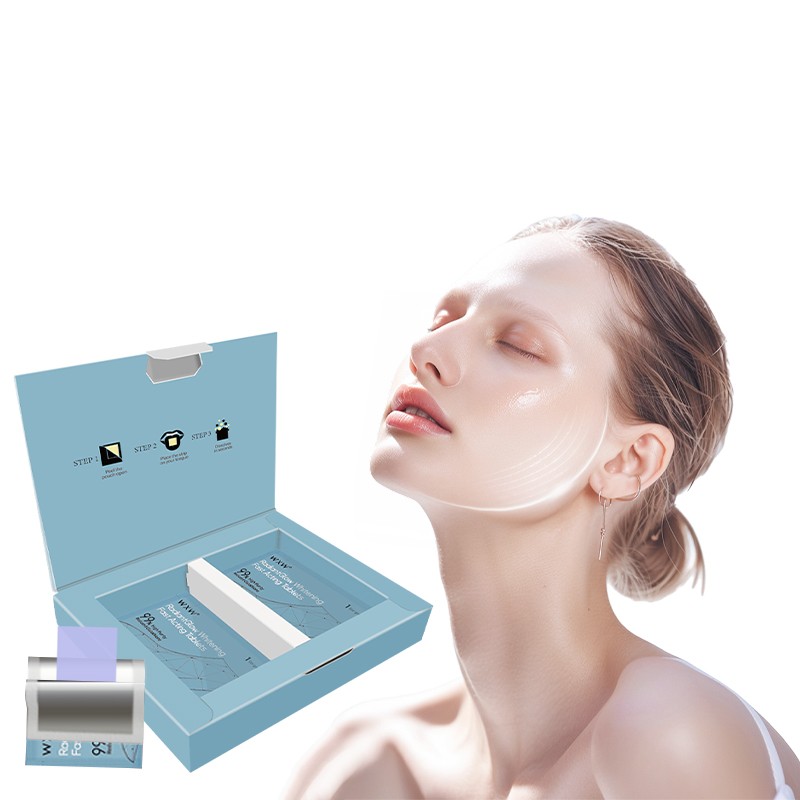 WXW  Private Whitening Strips  BrightPearl Whitening Oral Thin Film to Fast Acting Lighten the Skin