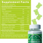 Apple Cider Vinegar Gummies Apple Flavor Folate Vitamin B6 B12 Iodine Supports Digestion  Weight Loss Detox & Cleansing