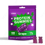 OEM Customized Services Halal Energy Supplements Sugar Free Vegan Protein Candy Gummies Protein Gummies for Adult