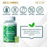 Apple Cider Vinegar Gummies Apple Flavor Folate Vitamin B6 B12 Iodine Supports Digestion  Weight Loss Detox & Cleansing