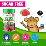 OEM/ODM Private Label Health Food Supplement Vegan Gummies  Multi-vitamin Kids Multivitamin Gummies