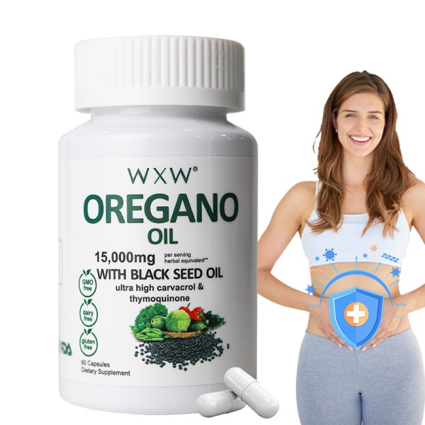 Ready to Ship Products Antioxidant Support Supplement Nature 100% Pure Oregano Oil Carvacrol Capsules
