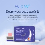 OEM Supplement Halal Deep Sleep Gummy Gaba Melatonin 60mg 10mg Sleep Melatonin Strips