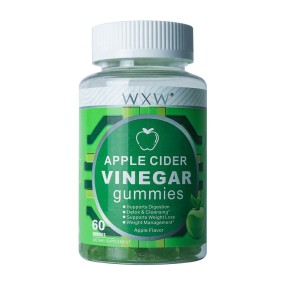 Apple Cider Vinegar Gummies Apple Flavor Folate Vitamin B6 B12 Iodine Supports Digestion  Weight Loss Detox & Cleansing