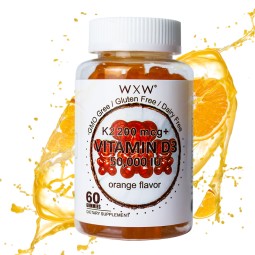 100% Pure Natural Dietary Supplement Bone Heart Calcium Absorption Immune Health Vegan Gummy Vitamin D3 Gummies