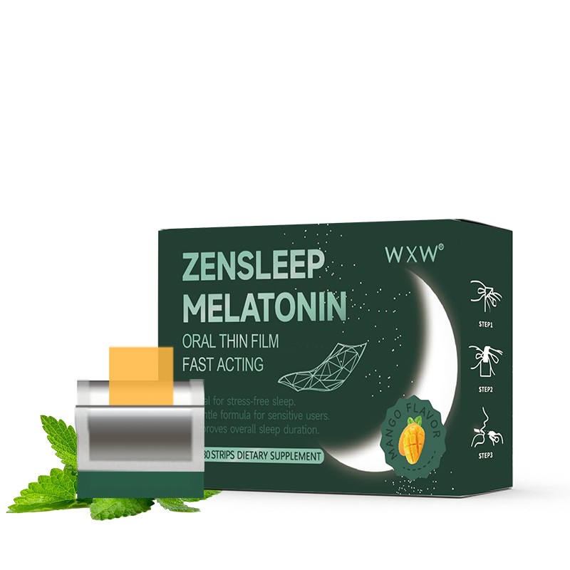 Private Label Support Hemp Gummies Sleep Aid for Stress Relief and Better Sleep Melatonin Strips