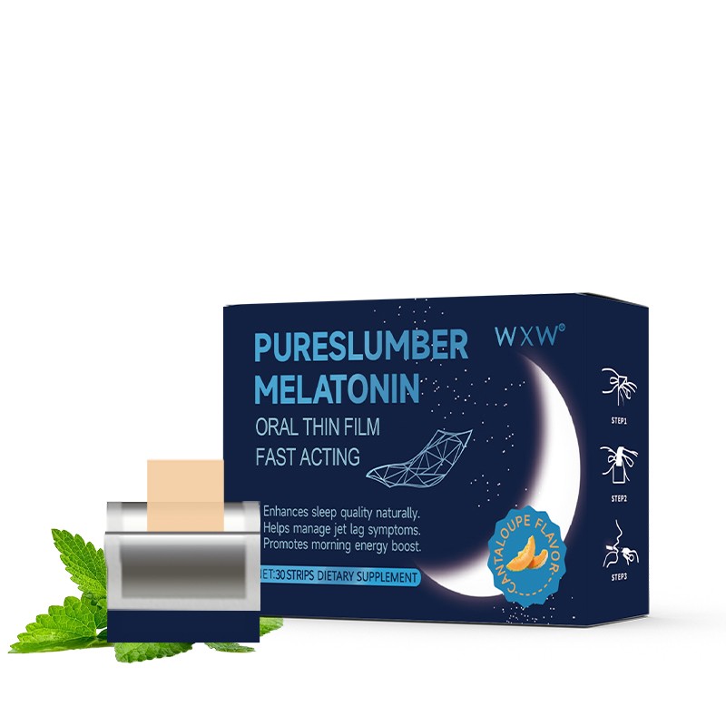 Private Label Deep Sleep Support Melatonin Strips Stress High Strength Sleeping GABA Magnesium Natural Pills Supplement