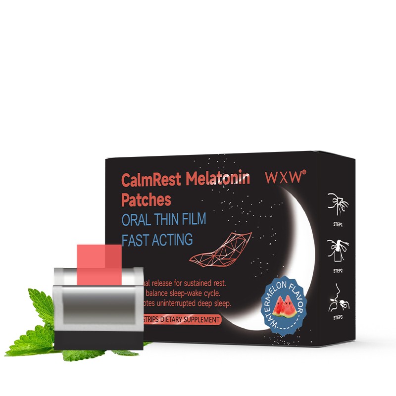 OEM Private Label 100% Natural Sleep Melatonin Gummies Mind Calm Bedtime Supplement Melatonin Strips