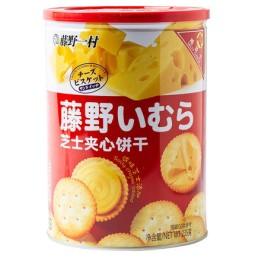 藤野市村饼干235克工厂直接奶酪三明治饼干
