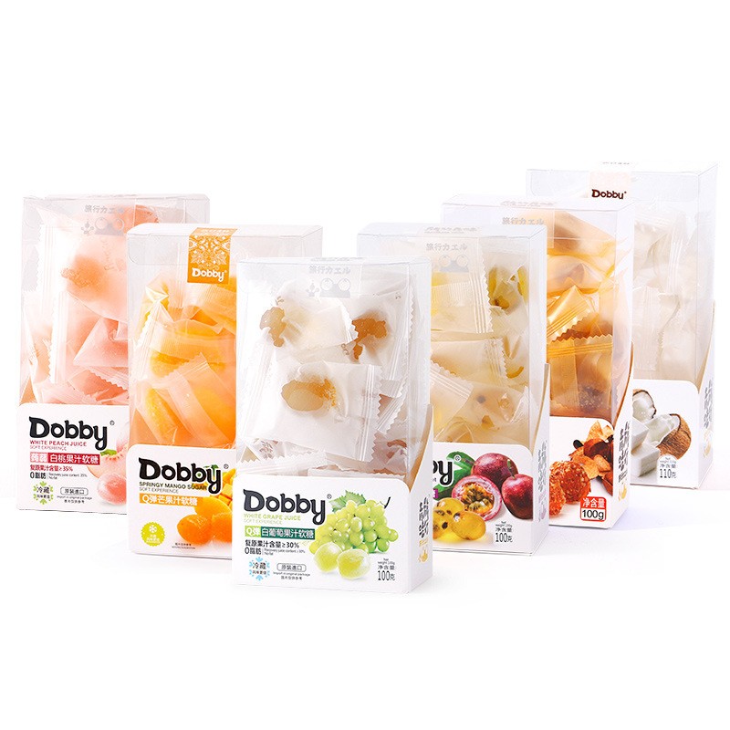 Wholesale China Hot Selling Gummy 100g-110g White Grape Juice Flavour Duobi Gummy Sweet Candy