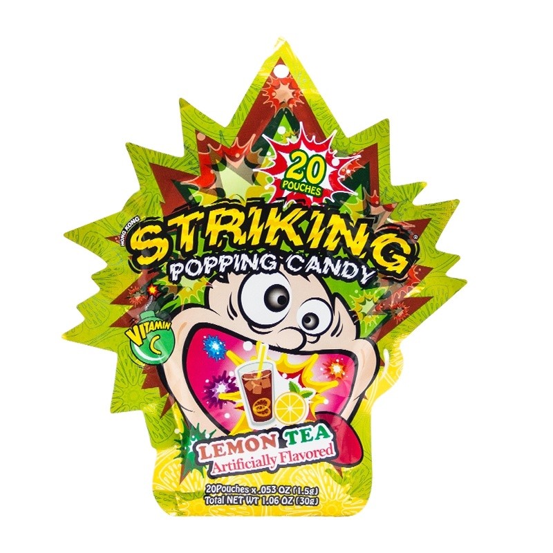 New Arrival Jumping apple Fruity Flavors Popping Candy Sweet Magic Candy Children Toy