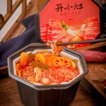 405G打开小炉子麻辣牛肉自热火锅食物即食加热牛肉火锅自煮火锅
