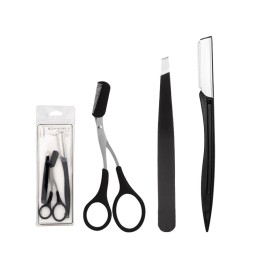 Eyebrow Trimming Kit Manufacturer - Portable 3PCS Razor Trimmer Scissor Set