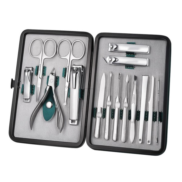 Manicure Set Manufacturer - 15 Pcs Luxury Gift Box Professional Salon Nail Tools
