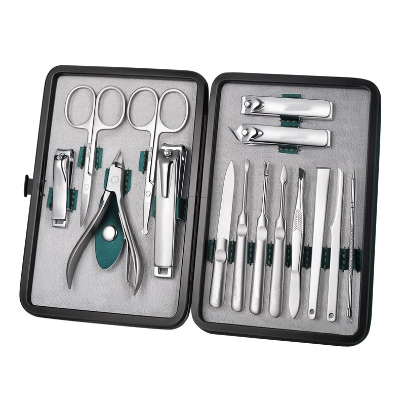 Manicure Set Manufacturer - 15 Pcs Luxury Gift Box Professional Salon Nail Tools