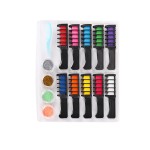 Hair Chalks Comb Set Manufacturer - 10 Color Washable Metallic Glitter for Kids Party