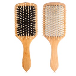 Wooden Hair Brush Manufacturer - Eco Friendly Large Natural Bamboo Paddle Detangling