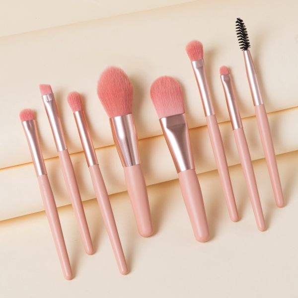 Makeup Brush Set Manufacturer - 8 Pcs Travel Personalized Synthetic Mini Brushes