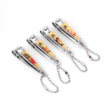 Nail Clipper Set Manufacturer - Qiangren Brand Small with Ring Chain Stainless Steel Gift