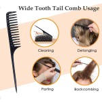 Hair Brush Comb Manufacturer - Wooden Tail Boar Bristle Paddle for All Hair Types