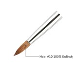 Acrylic Nail Brush Manufacturer - 1PC Redwood Handle 100% Kolinsky Sable Round