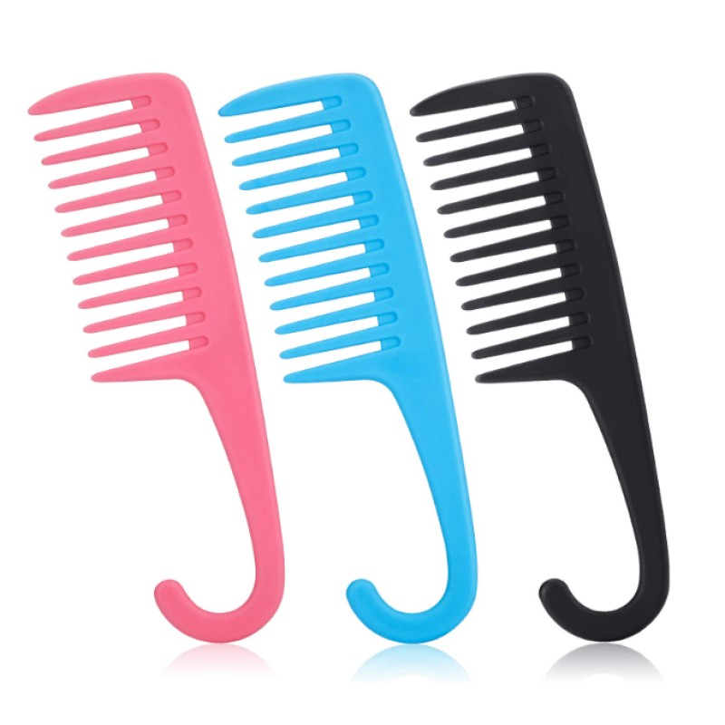 Hair Comb Manufacturer - Factory Wholesale Free Sample Plastic Comb with Hook