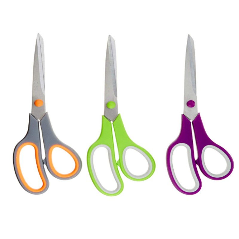 Scissors Manufacturer - 8" Non-Stick Stainless Steel Comfort Soft Grip All-Purpose