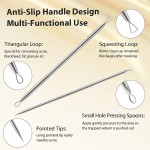 Blackhead Remover Kit Manufacturer - 8pcs Acne Removal Tools with Leather Bag