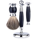 Shaving Brush Set Manufacturer - Wood Handle Badger Hair with Stand Holder