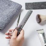 Hair Comb Manufacturer - Black Carbon Fine Cutting Heat Resistant 14 Holes