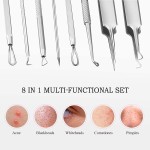 Blackhead Remover Kit Manufacturer - 8pcs Acne Removal Tools with Leather Bag