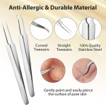 Blackhead Remover Kit Manufacturer - 8pcs Acne Removal Tools with Leather Bag
