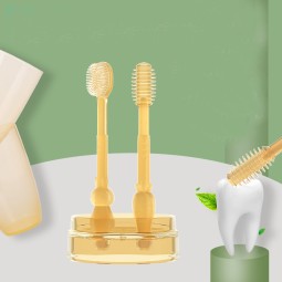 Baby Toothbrush Set Manufacturer - 2 in 1 Silicone Oral Hygiene Tongue Cleaner