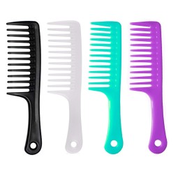 Hair Comb Manufacturer - Custom Logo Black Wide Tooth Detangling Barber Comb