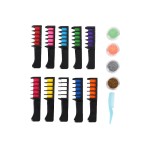 Hair Chalks Comb Set Manufacturer - 10 Color Washable Metallic Glitter for Kids Party