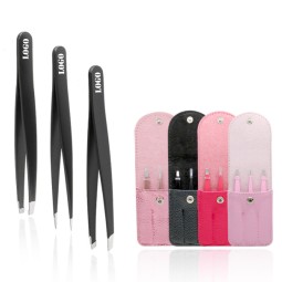 Eyebrow Tweezers Manufacturer - 3 PCS/Set Stainless Steel OEM Hair Removal Tools