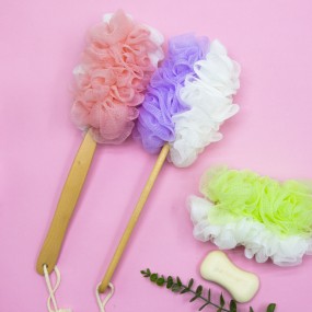 Bath Sponge Manufacturer - Wholesale Long Mesh Skin-friendly Exfoliating Back Brush