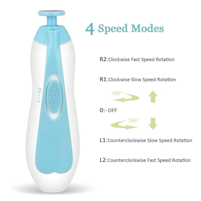 Electric Nail Trimmer - Rechargeable Baby Set