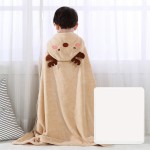 Infant Bathrobe - Coral Velvet Blanket