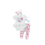 Baby Clothing Set - 3 Piece Cotton Jumpsuit