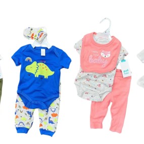 Baby Clothing Set - 3 Piece Cotton Jumpsuit