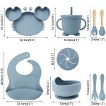 Silicone Plate Set - 9pc Integrated Design