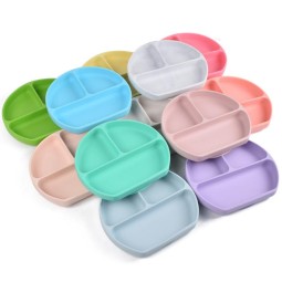 Divided Baby Plate - Non-Skid Silicone OEM