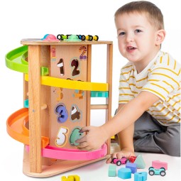 Car Track Toy - Rotating Slide Game