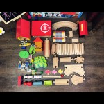 Wooden Train Set - 69pc DIY Track